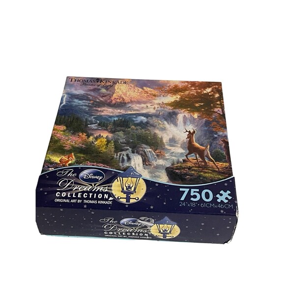 Disney Thomas Kinkade Dreams Collection 750 Piece Puzzle Bambi's First Year Comp - Picture 6 of 16